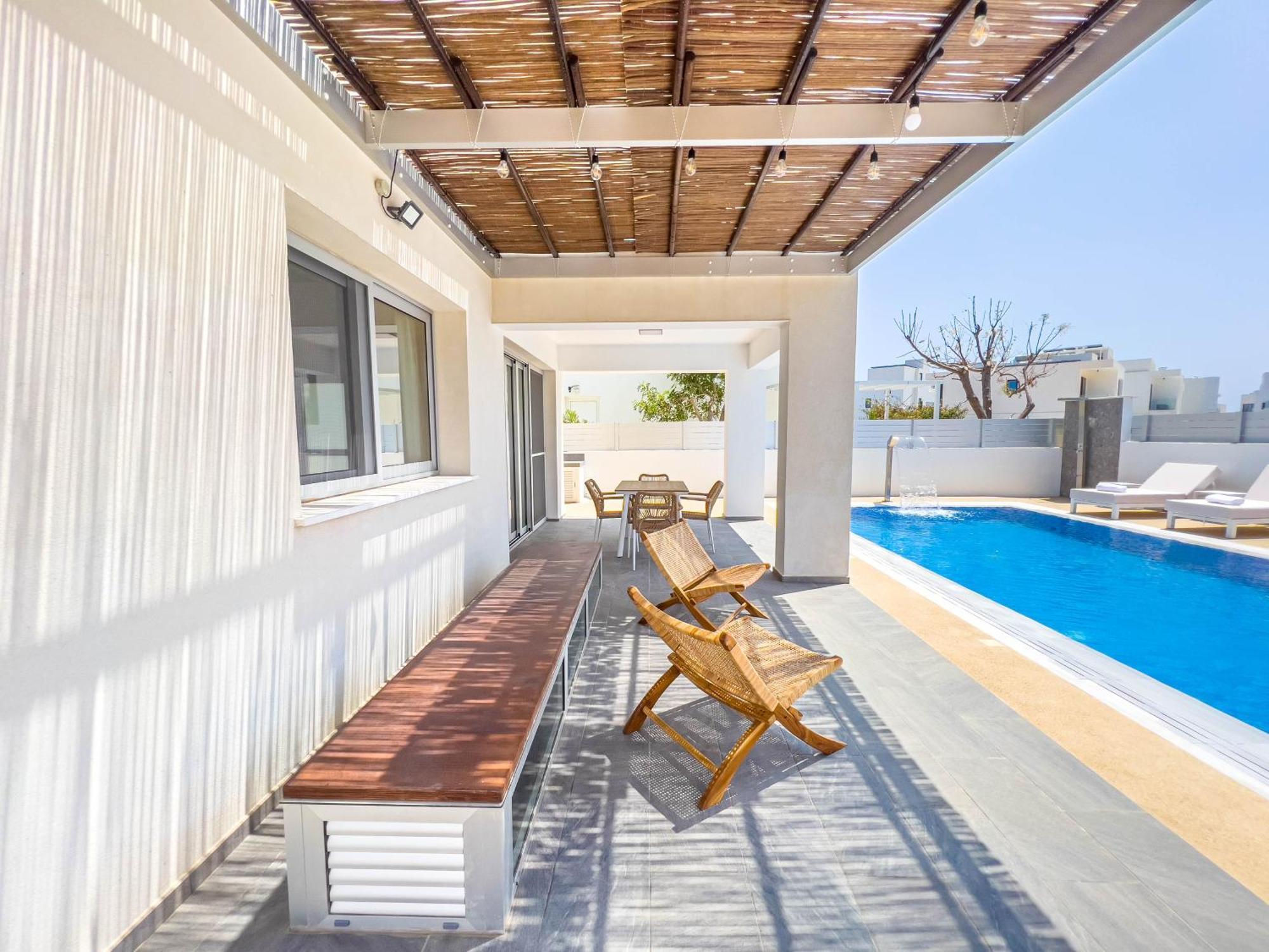 Geo Panoramic Villa +Pool +Game Room +Gym Protaras Exterior foto